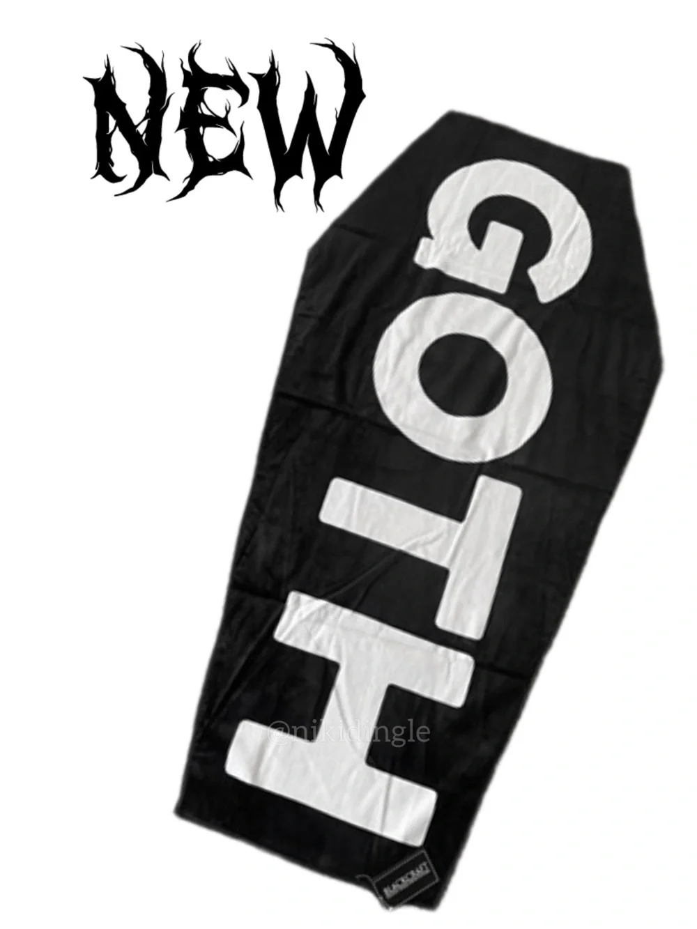 NEW Blackcraft Cult Coffin Beach Towel Goth Punk Emo